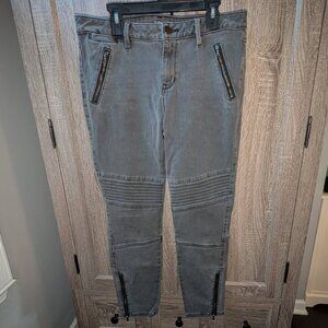 *3 FOR $9* A.N.A. A New Approach Moto Zipper Ankle Skinny Jeggings Jeans Pants 8